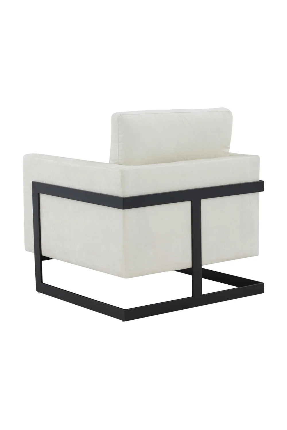 Luxury Metal Framed Accent Chair Modern Italian Style for Villa