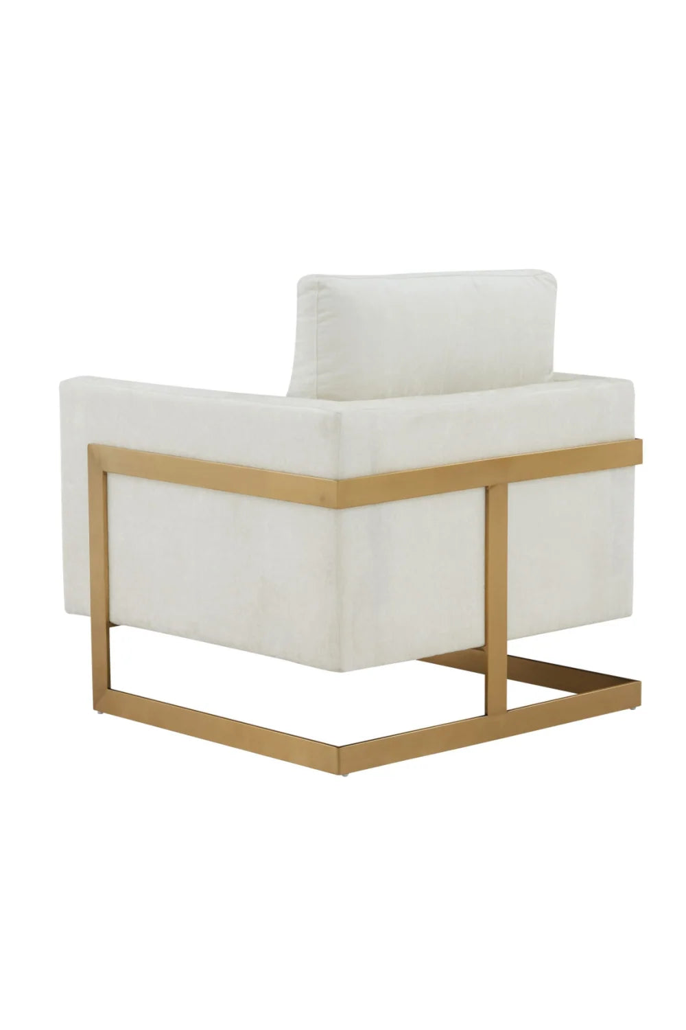 Luxury Metal Framed Accent Chair Modern Italian Style for Villa