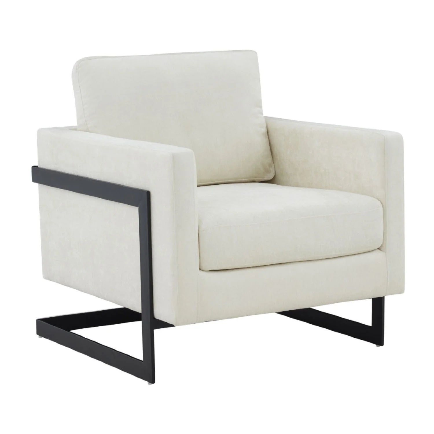 Luxury Metal Framed Accent Chair Modern Italian Style for Villa