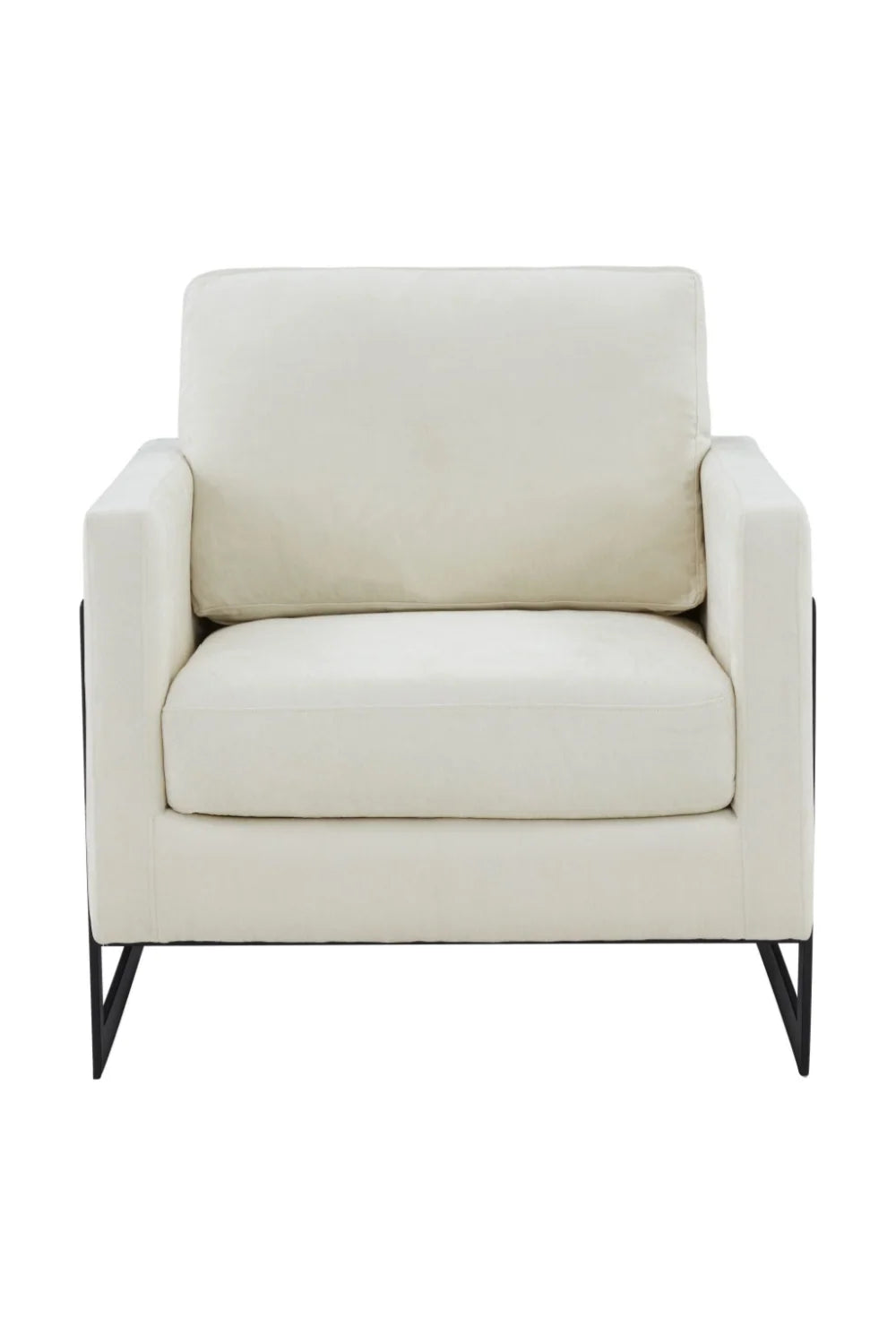 Luxury Metal Framed Accent Chair Modern Italian Style for Villa