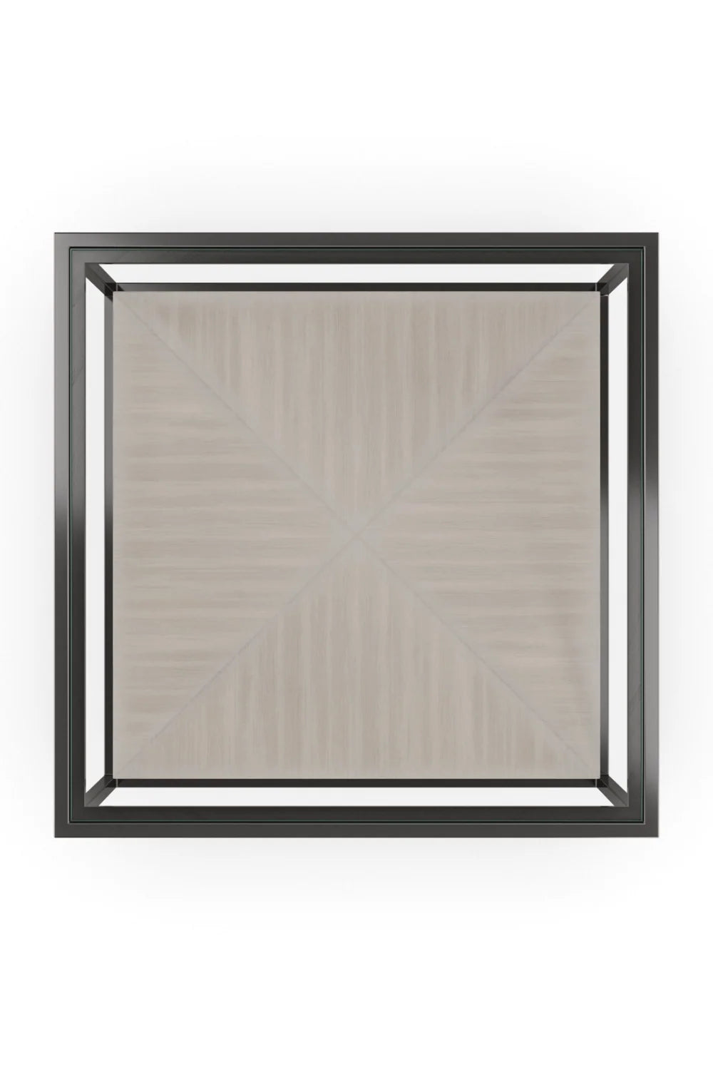 Luxury Metal Framed Glass Coffee Table Modern Italian Style for Villa