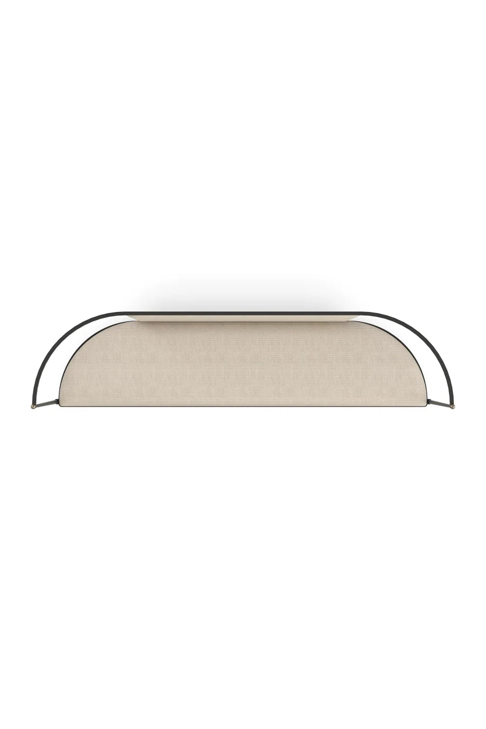 Luxury Metal Framed Wool Bench European Style for Villa
