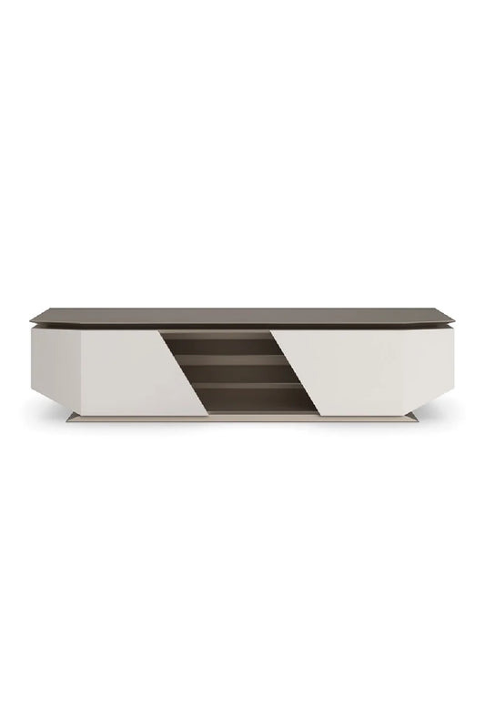 Luxury Metallic Modern TV Stand Modern Italian Style for Villa