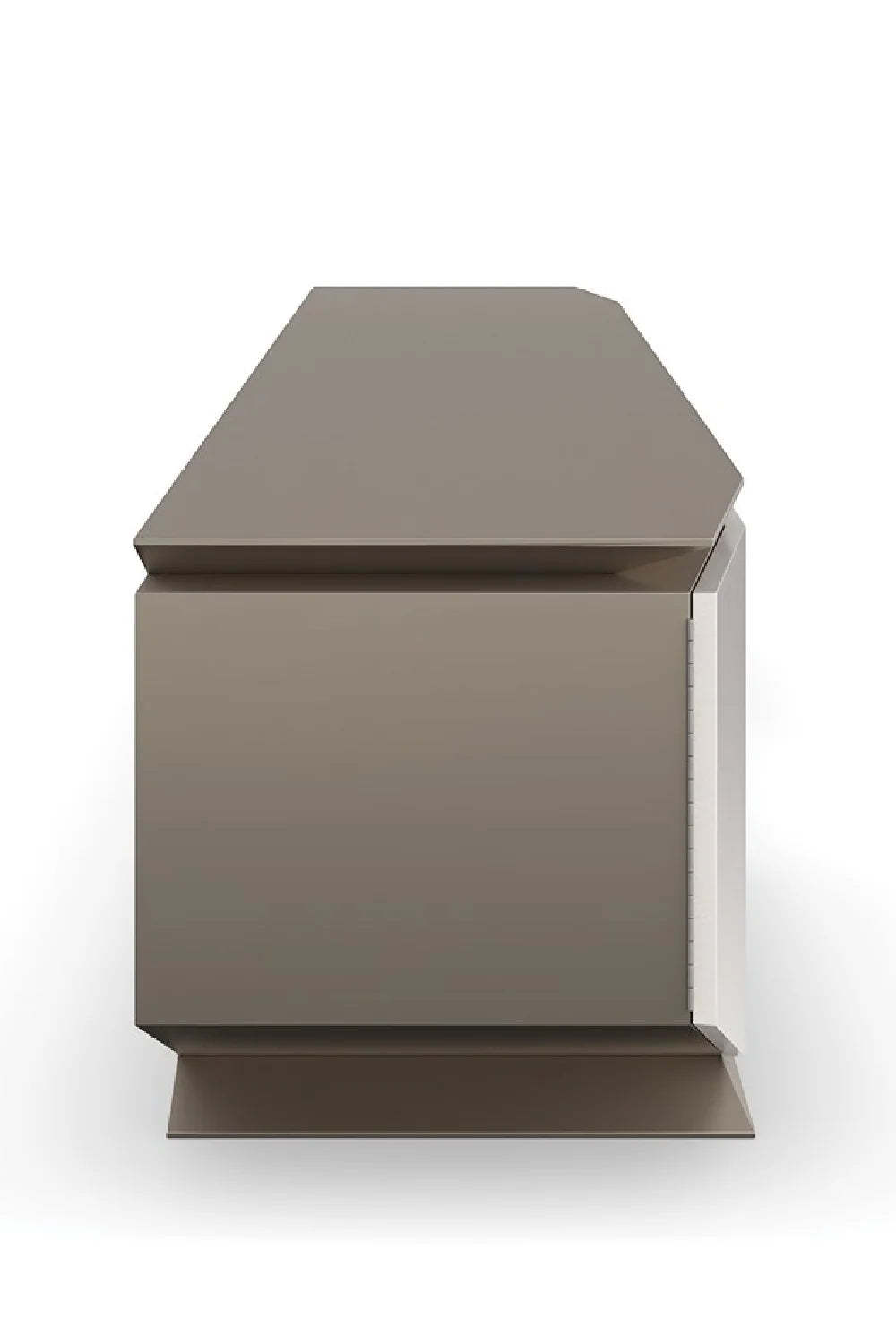 Luxury Metallic Modern TV Stand Modern Italian Style for Villa