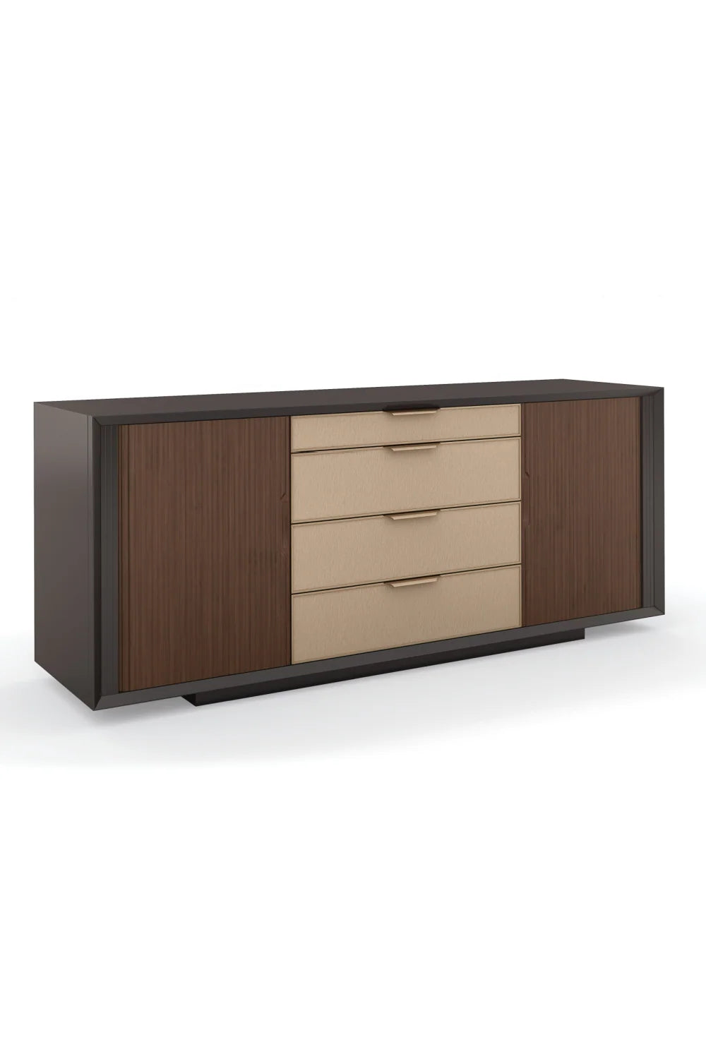 Luxury Mid-Century Walnut Console Table Modern Italian Style for Villa