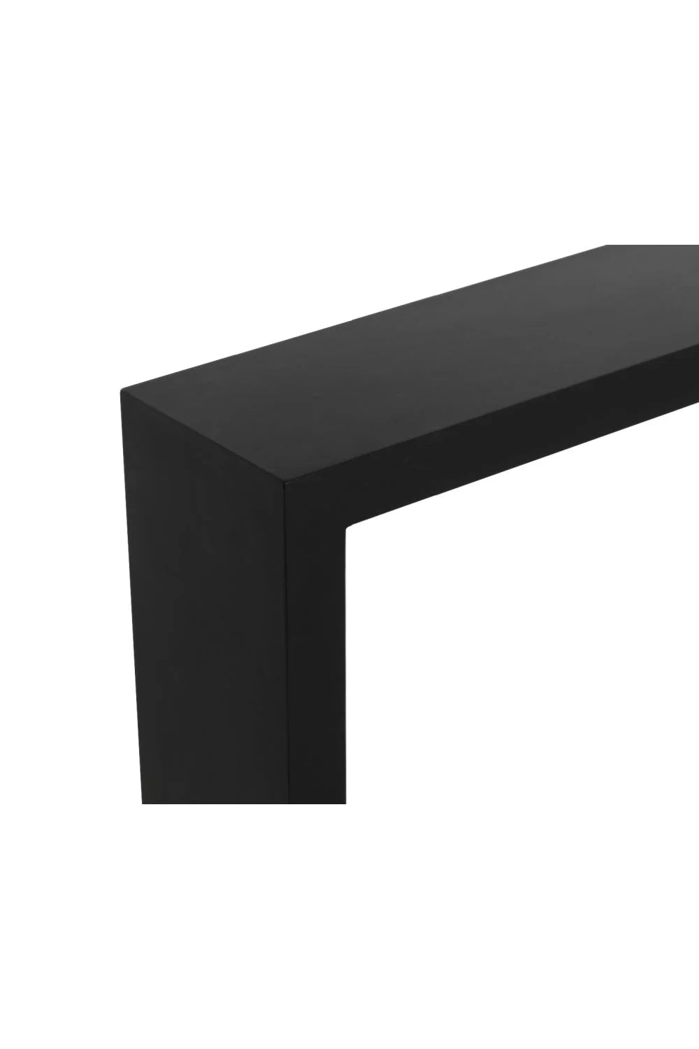 Luxury Minimalist Black Concrete Console Table Modern Italian Style for Villa