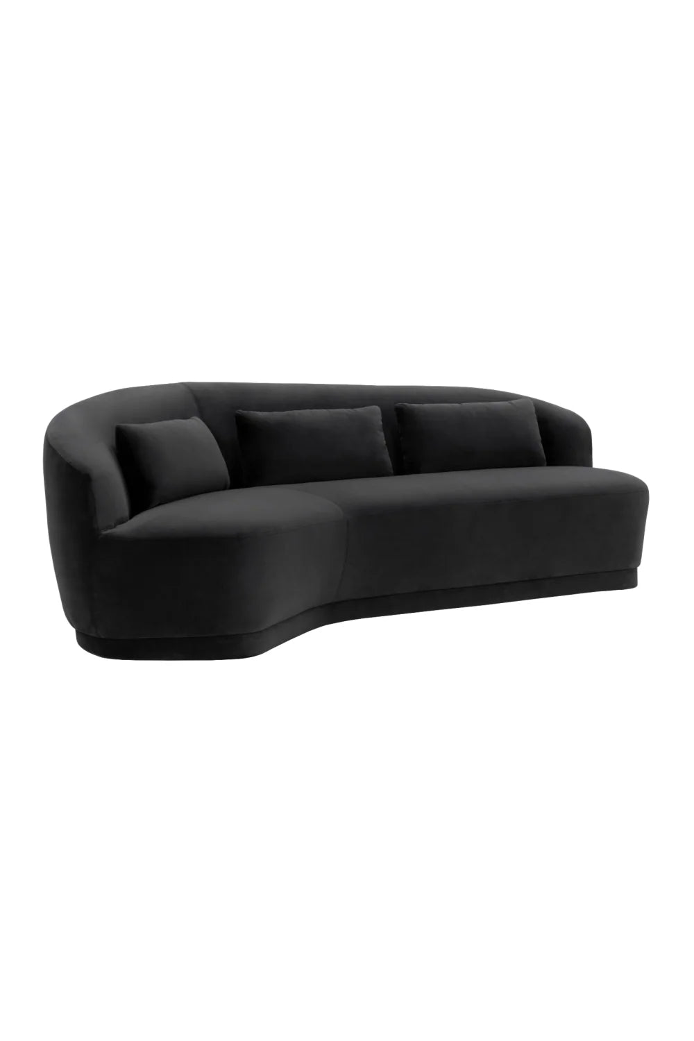 Luxury Minimalist Curved 4-Seater Sofa Modern Italian Style for Villa