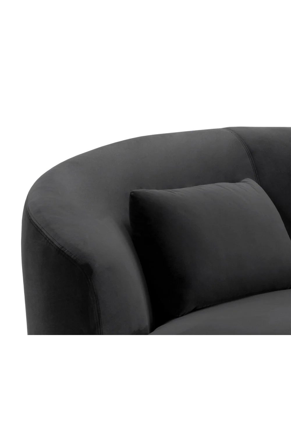 Luxury Minimalist Curved 4-Seater Sofa Modern Italian Style for Villa