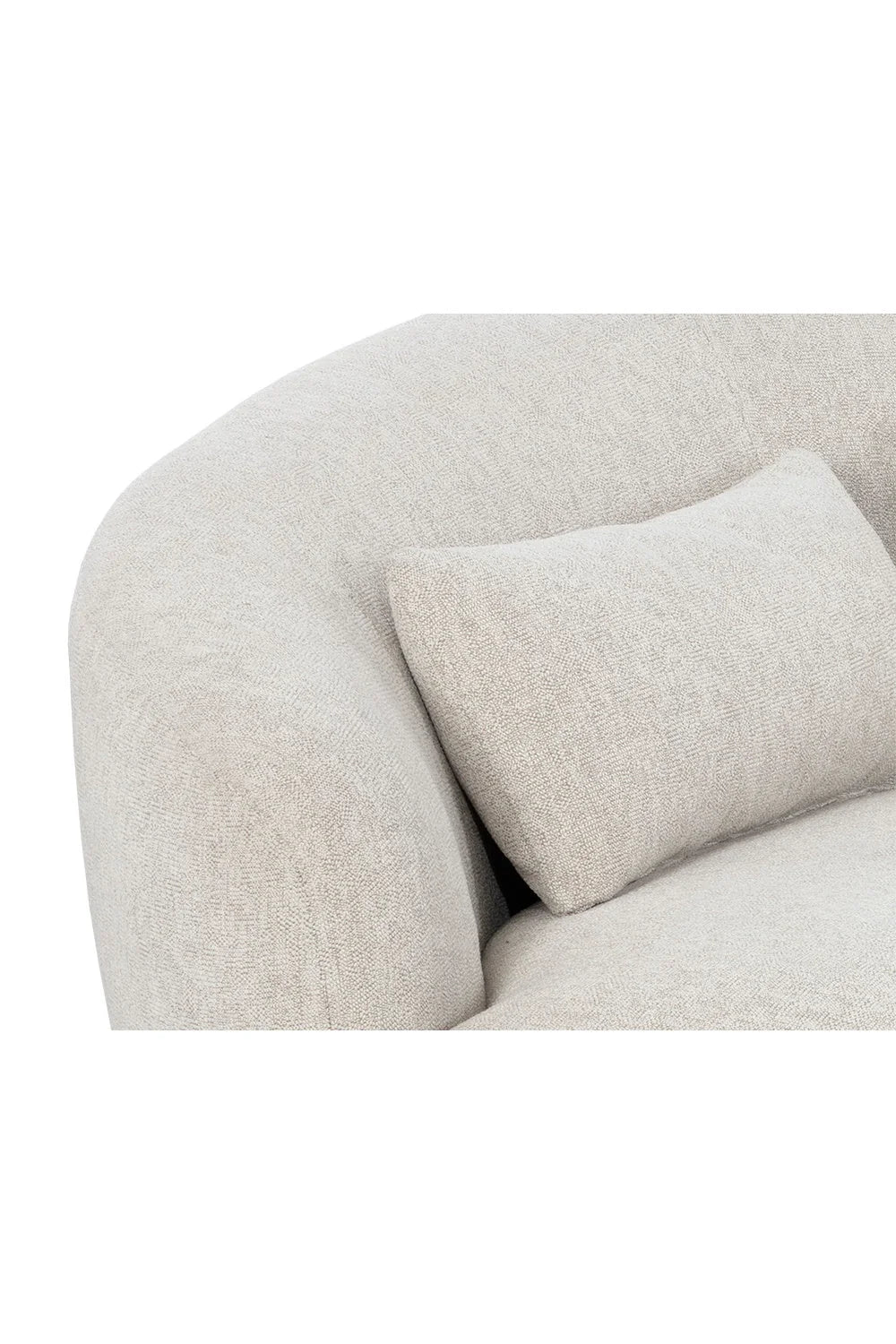 Luxury Minimalist Curved 4-Seater Sofa Modern Italian Style for Villa