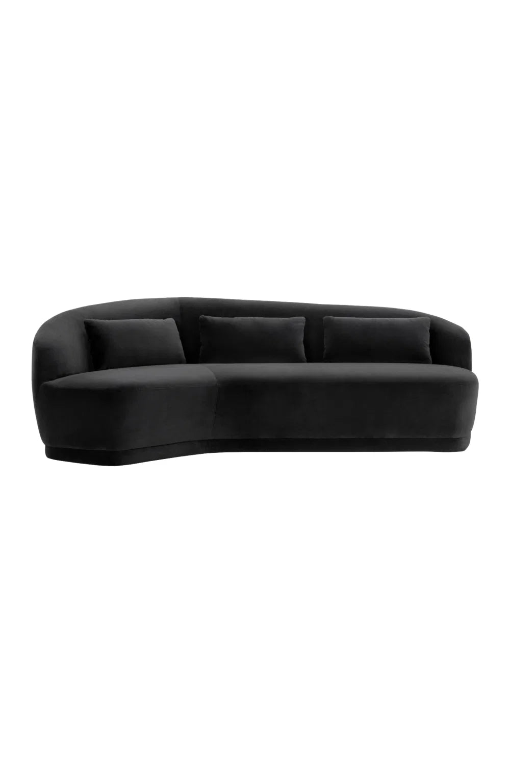 Luxury Minimalist Curved 4-Seater Sofa Modern Italian Style for Villa