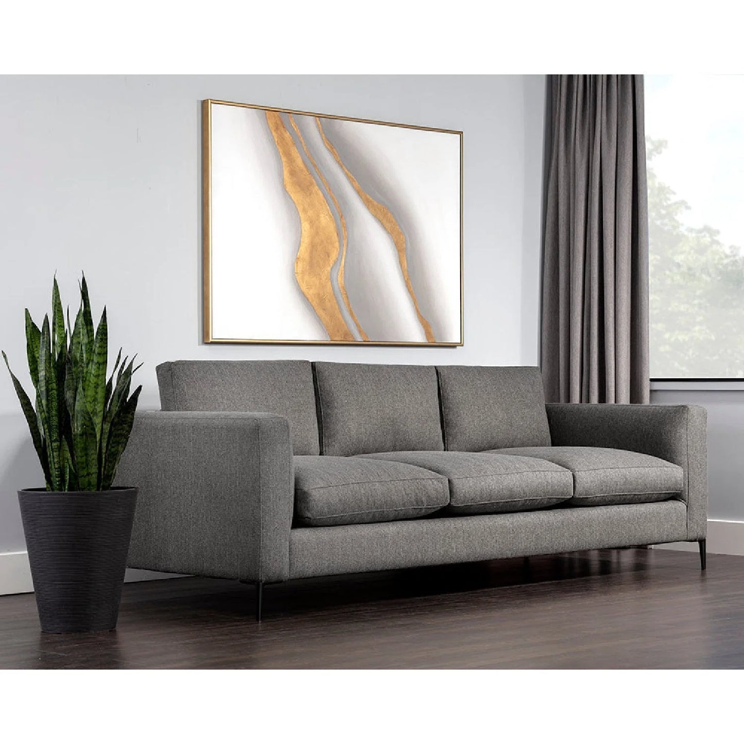 Luxury Minimalist Fabric Sofa Modern Italian Style for Villa