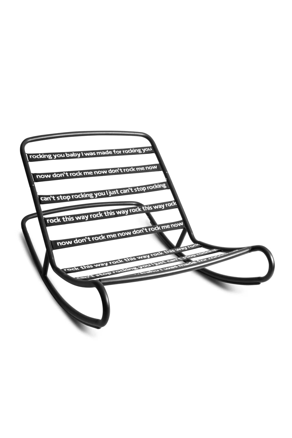 Luxury Minimalist Metal Rocking Chair European Style for Villa