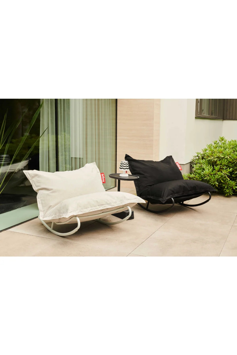 Luxury Minimalist Metal Rocking Chair European Style for Villa