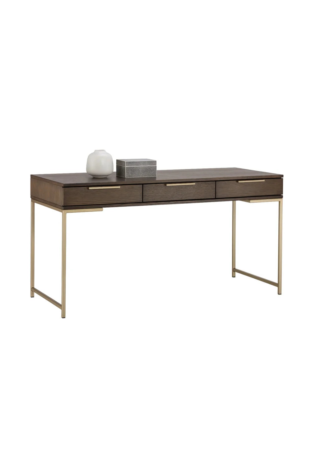 Luxury Minimalist Oak Wood Modern Desk European Style for Villa