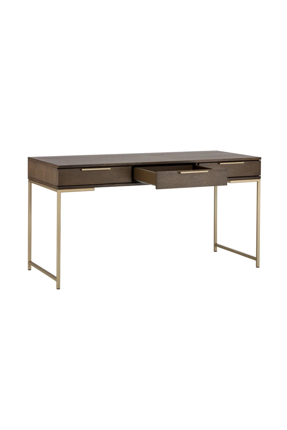 Luxury Minimalist Oak Wood Modern Desk European Style for Villa