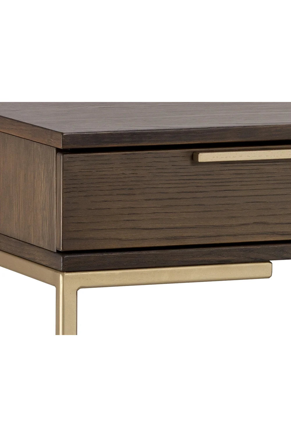 Luxury Minimalist Oak Wood Modern Desk European Style for Villa