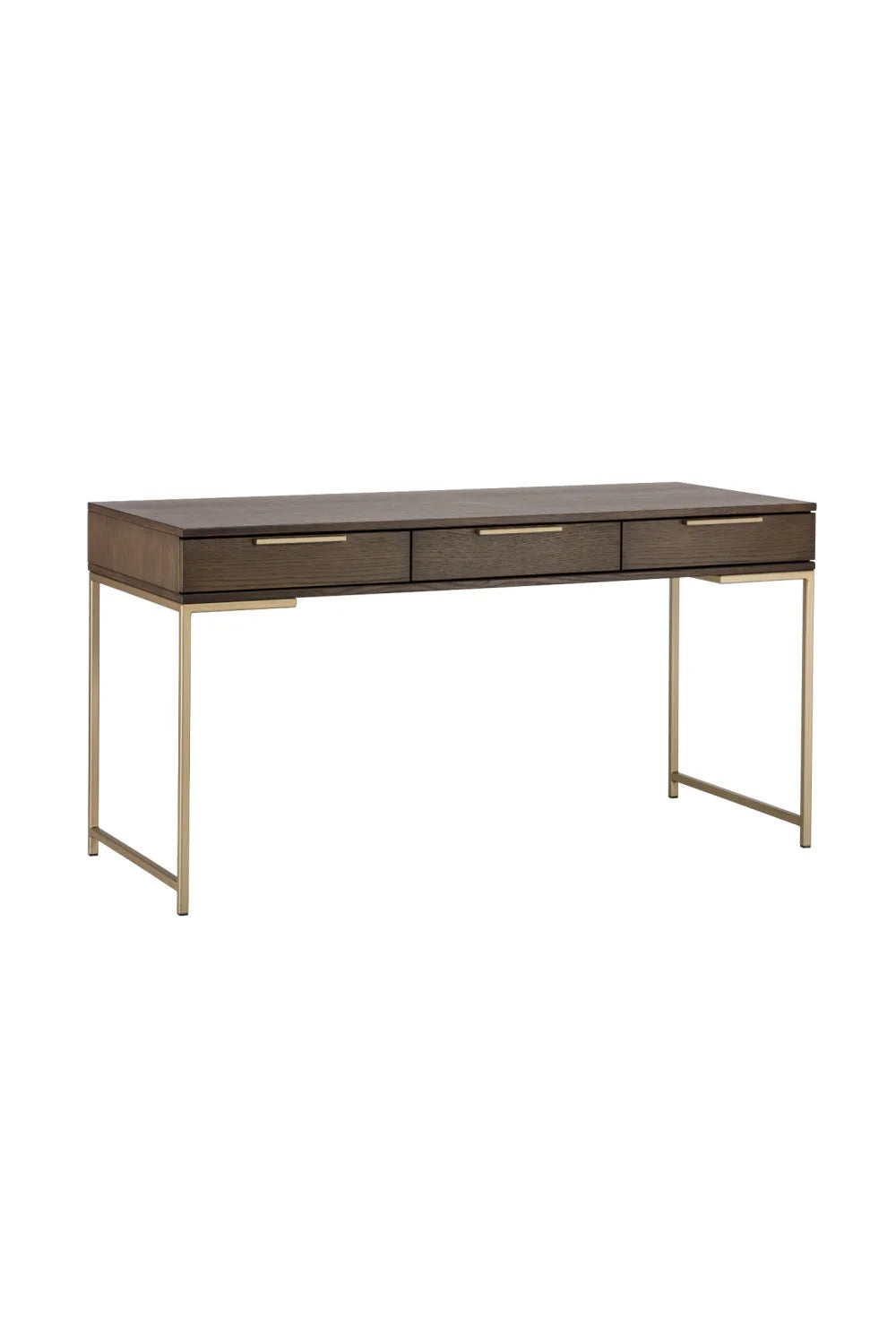 Luxury Minimalist Oak Wood Modern Desk European Style for Villa