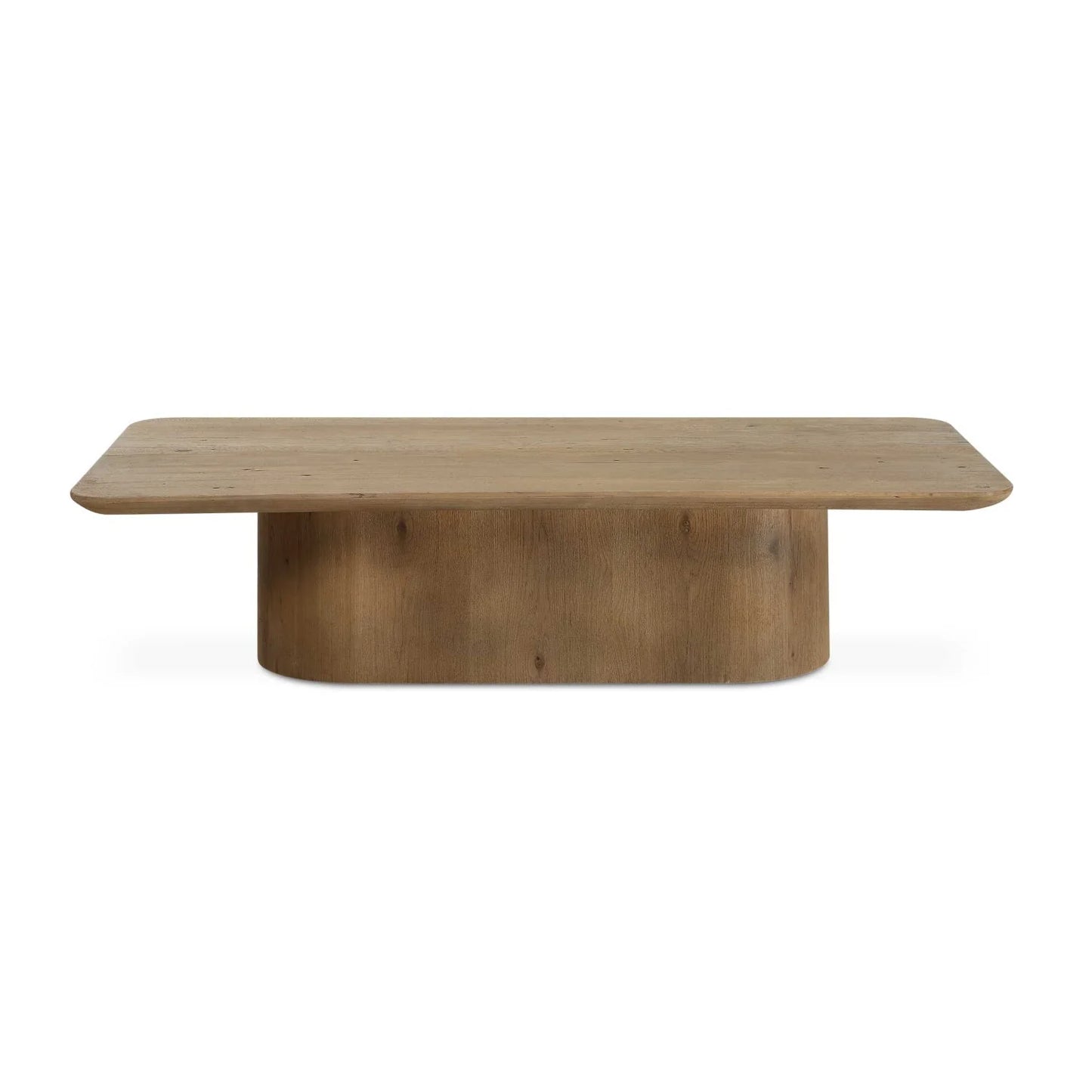 Luxury Minimalist Solid Oak Coffee Table Modern Italian Style for Villa