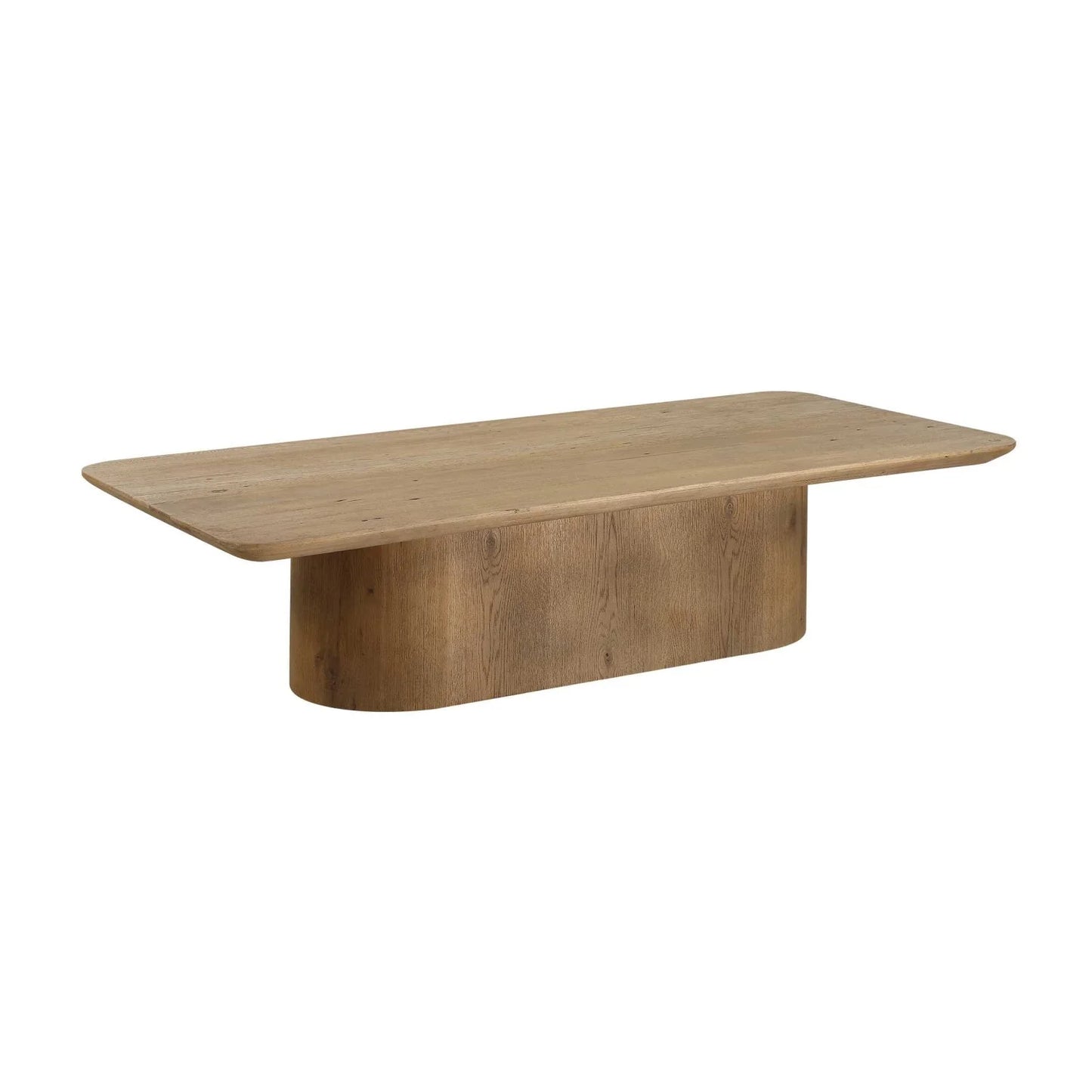 Luxury Minimalist Solid Oak Coffee Table Modern Italian Style for Villa
