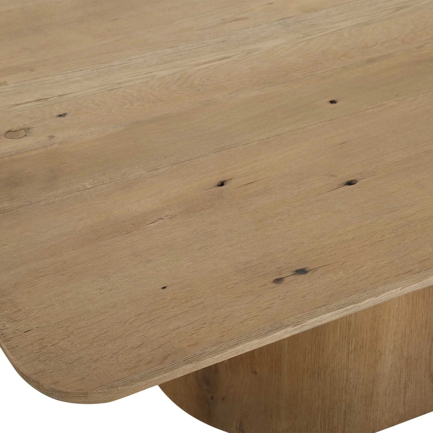 Luxury Minimalist Solid Oak Coffee Table Modern Italian Style for Villa