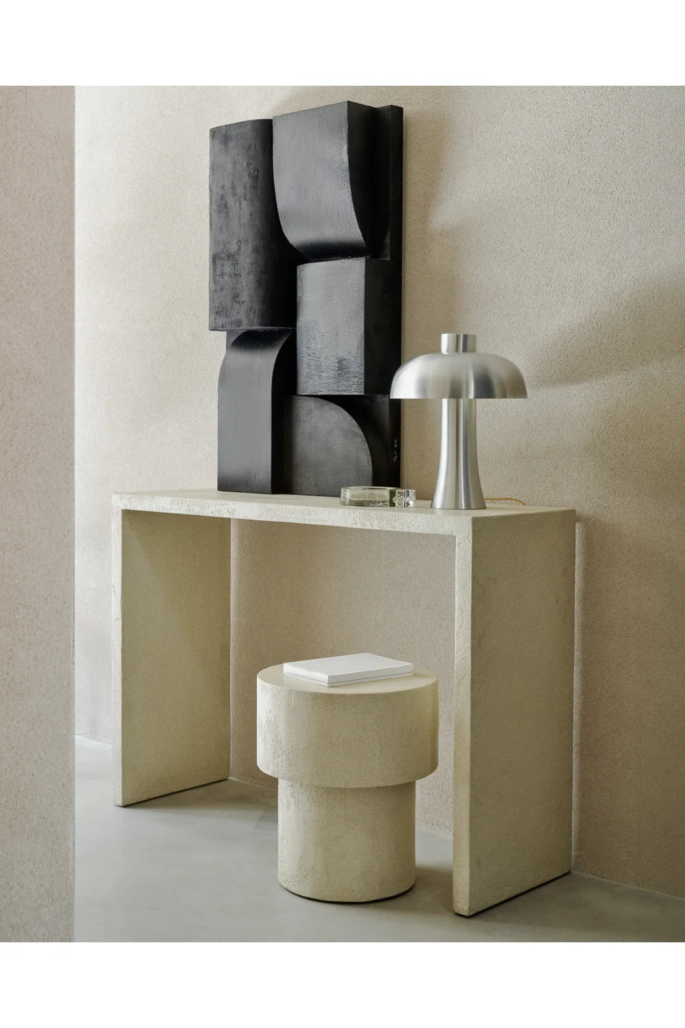 Luxury Minimalist White Console Table Modern Italian Style for Villa