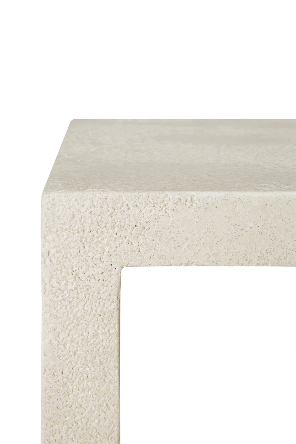 Luxury Minimalist White Console Table Modern Italian Style for Villa