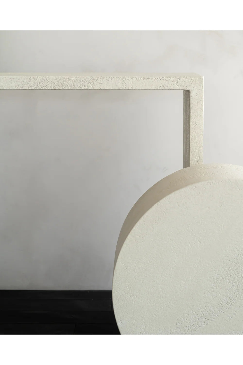 Luxury Minimalist White Console Table Modern Italian Style for Villa