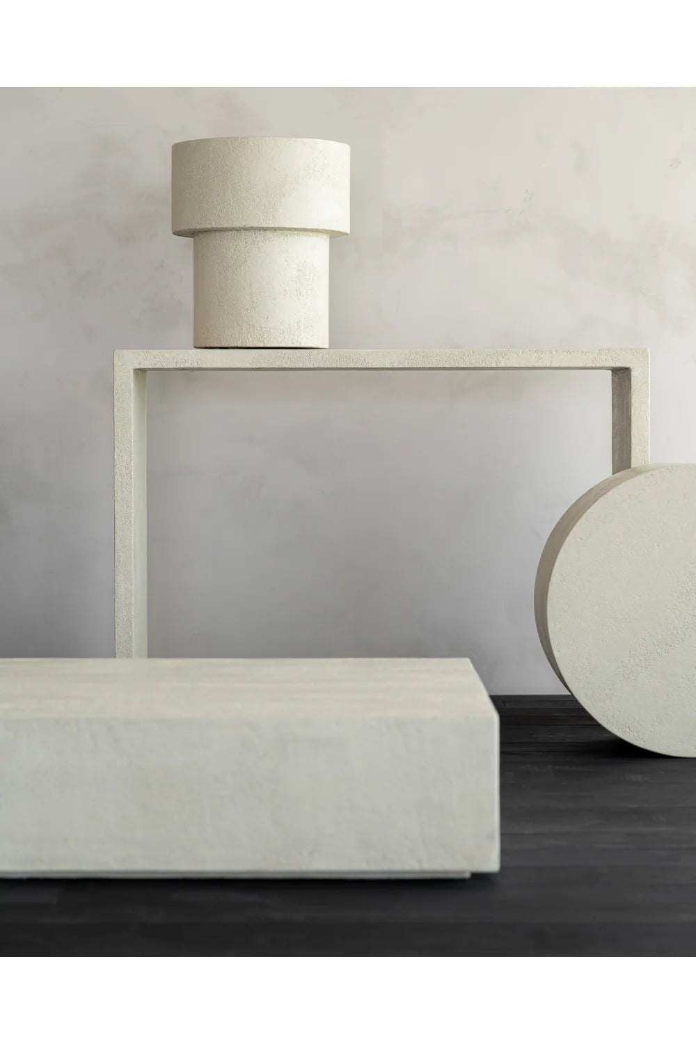 Luxury Minimalist White Console Table Modern Italian Style for Villa