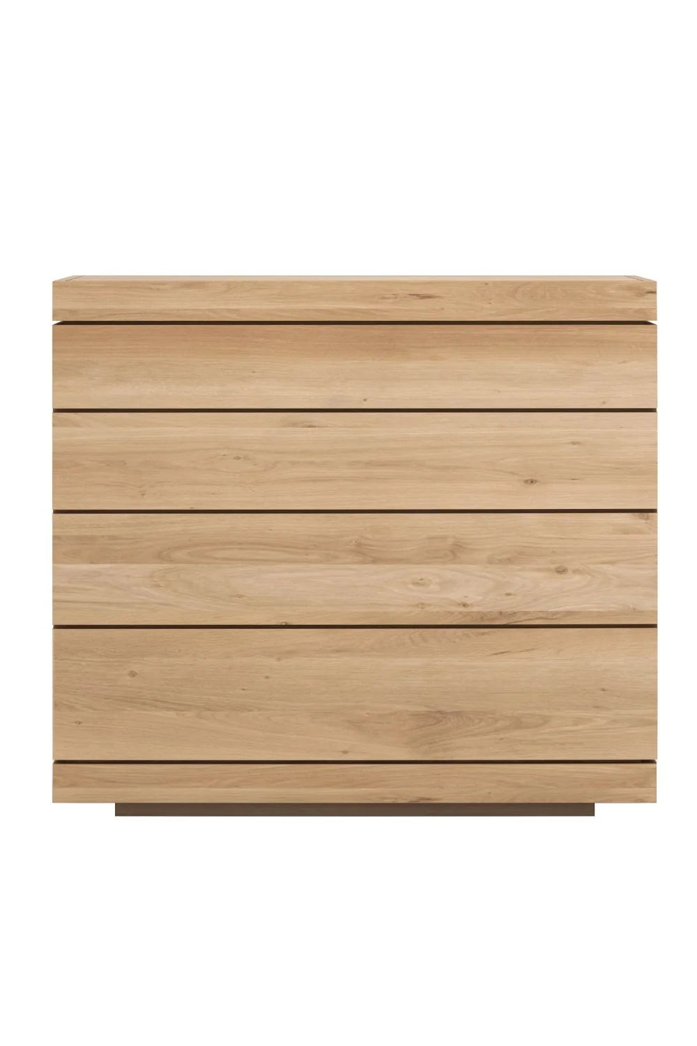 Luxury Modern 4-Drawer Oiled Oak Dresser European Style for Villa