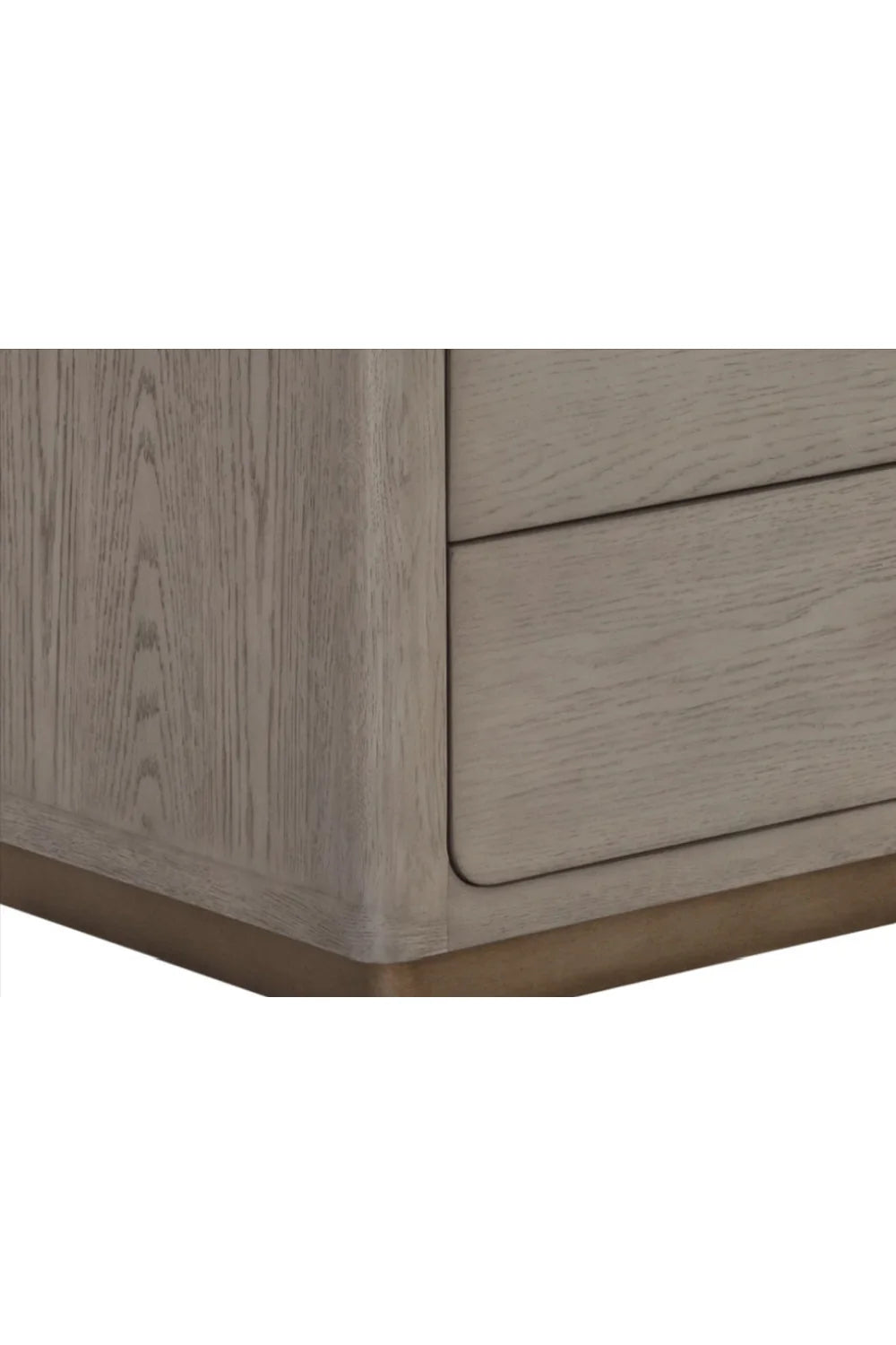 Luxury Modern 6-Drawer Oak Veneer Dresser European Style for Villa
