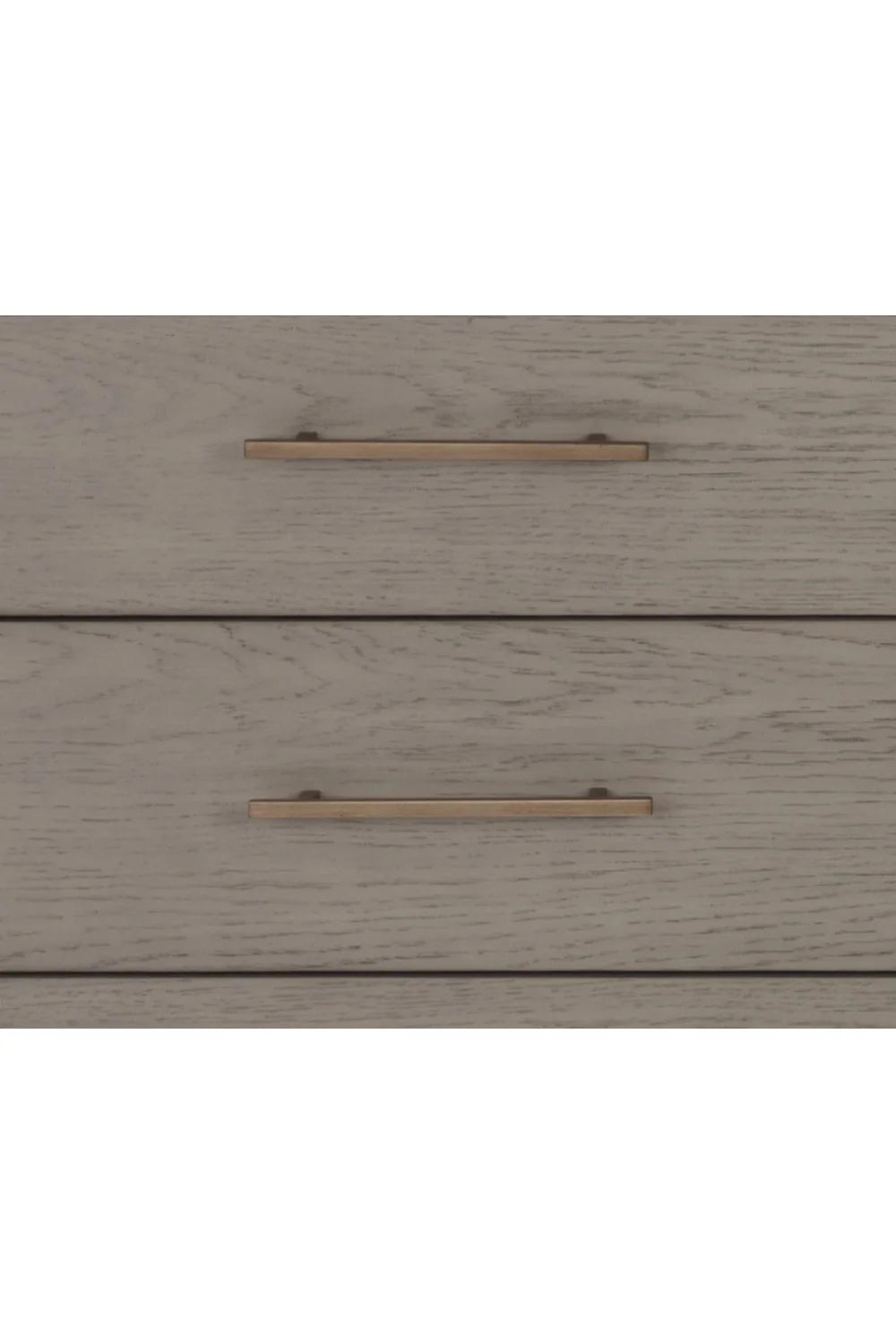 Luxury Modern 6-Drawer Oak Veneer Dresser European Style for Villa