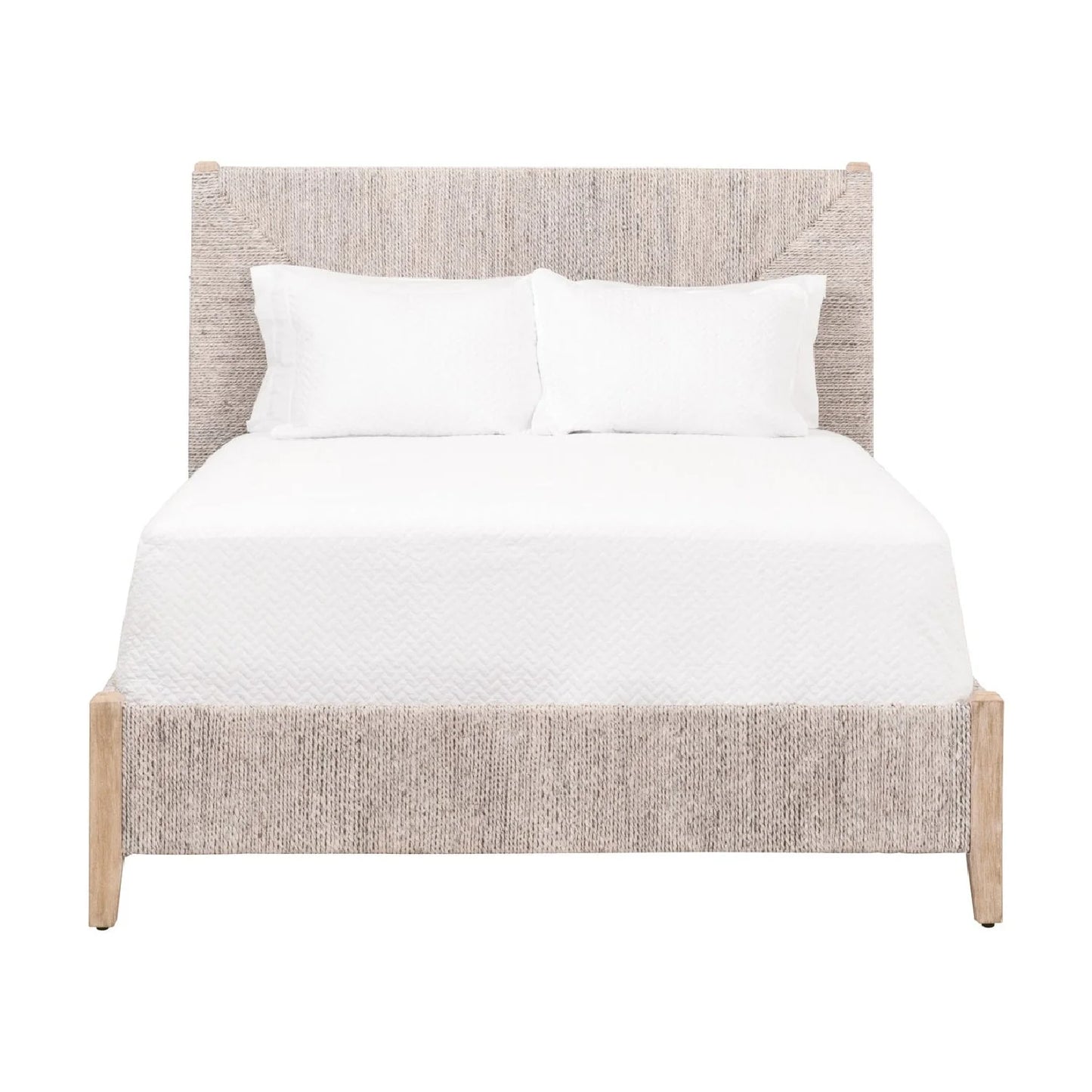 Luxury Modern Abaca Rope Bed European Style for Villa