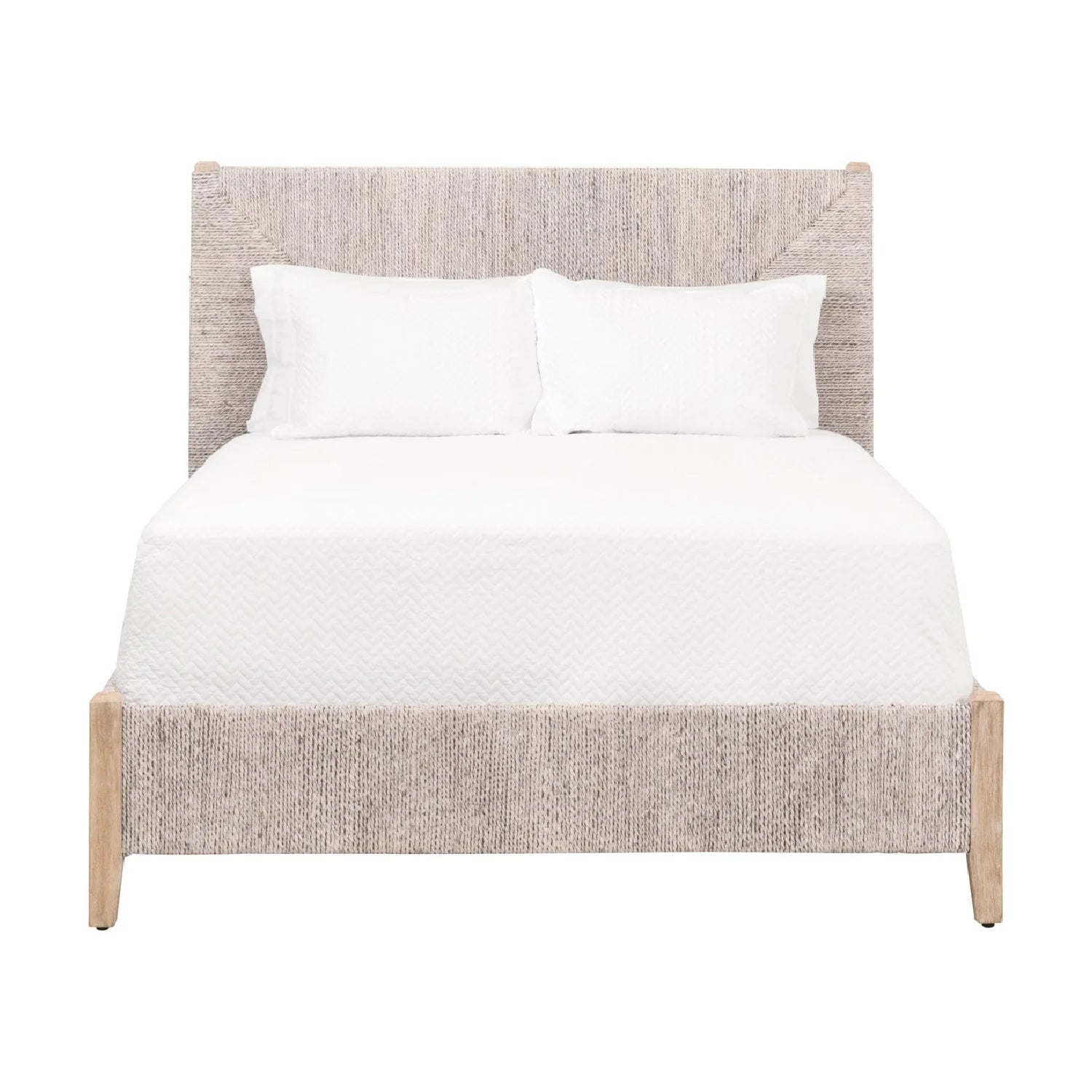 Luxury Modern Abaca Rope Bed European Style for Villa