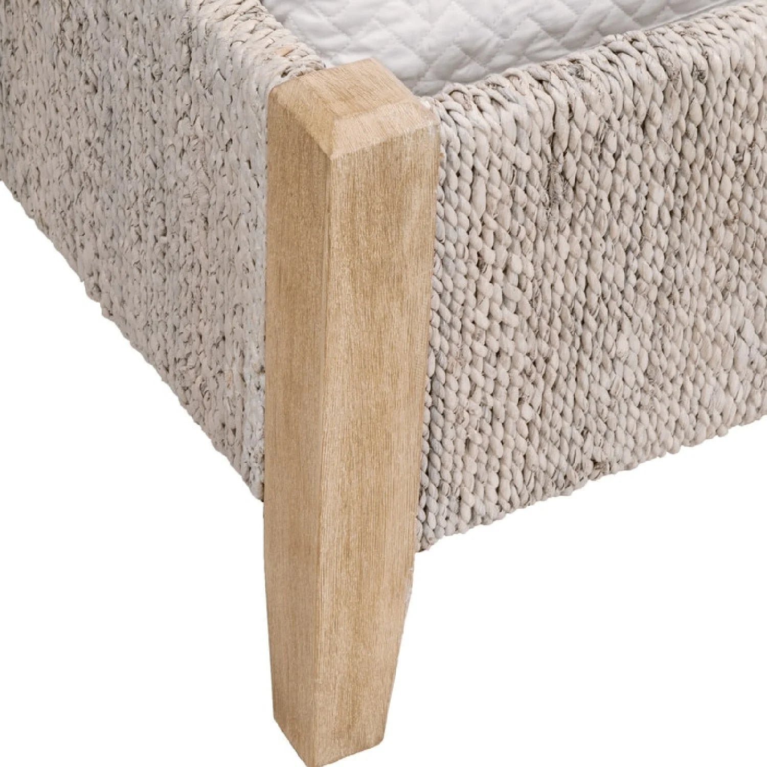 Luxury Modern Abaca Rope Bed European Style for Villa