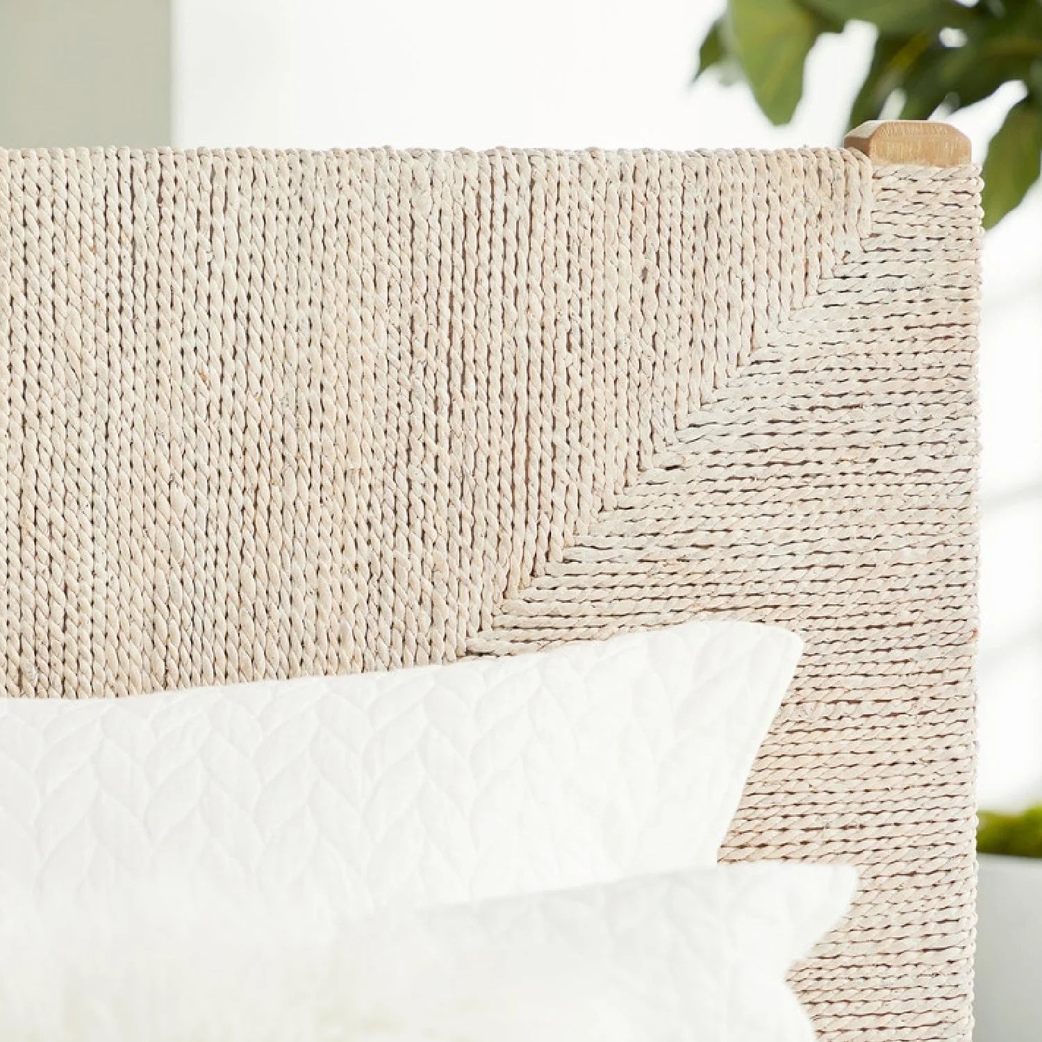 Luxury Modern Abaca Rope Bed European Style for Villa