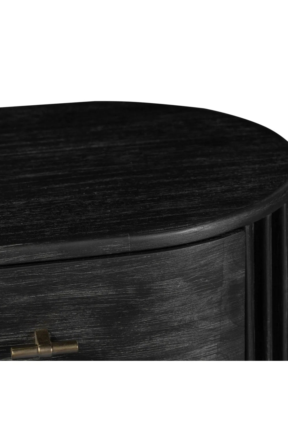 Luxury Modern Acacia 2-Drawer Nightstand European Style for Villa