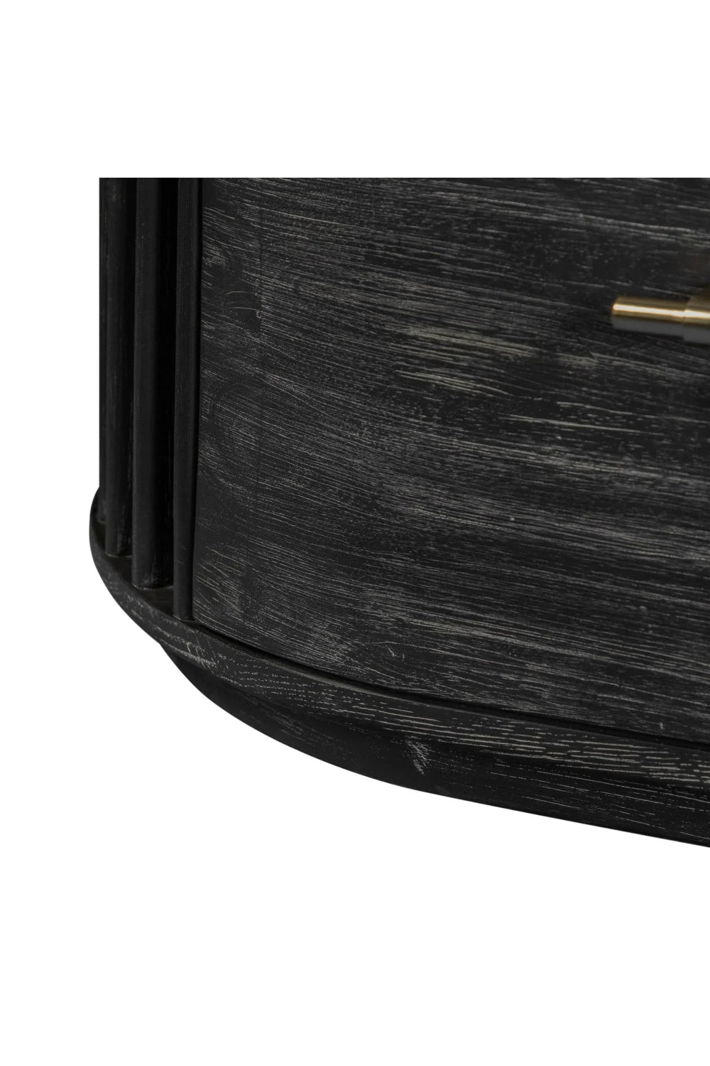 Luxury Modern Acacia 2-Drawer Nightstand European Style for Villa