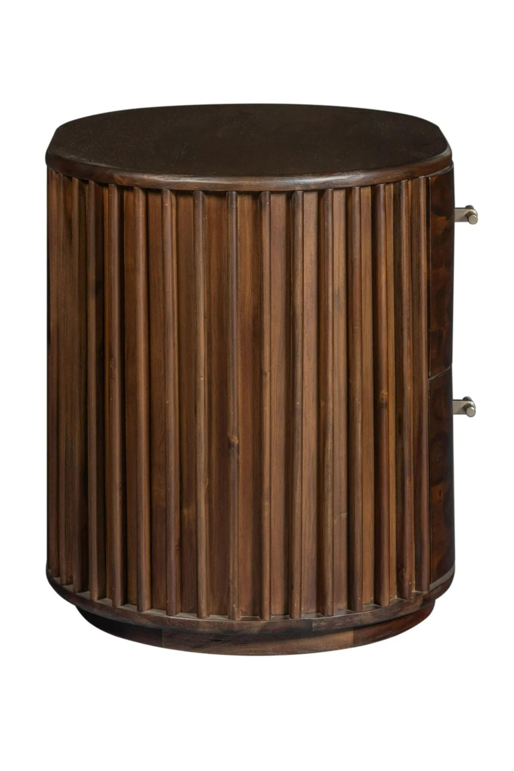 Luxury Modern Acacia 2-Drawer Nightstand European Style for Villa