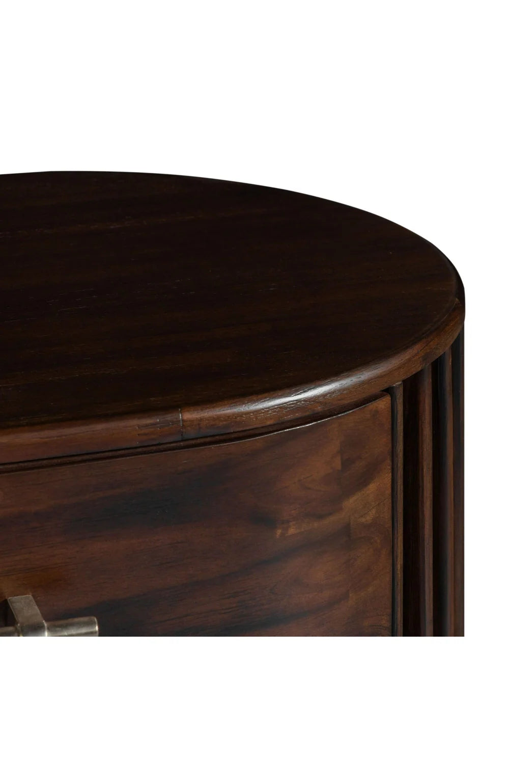 Luxury Modern Acacia 2-Drawer Nightstand European Style for Villa