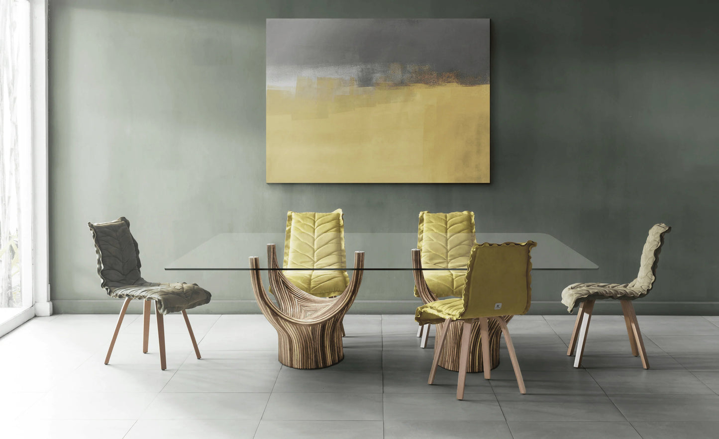 Luxury Modern Acacia Coffee Table European Style for Villa
