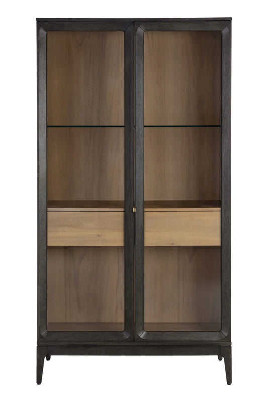 Luxury Modern Acacia Wood 2-Door Cabinet European Style for Villa