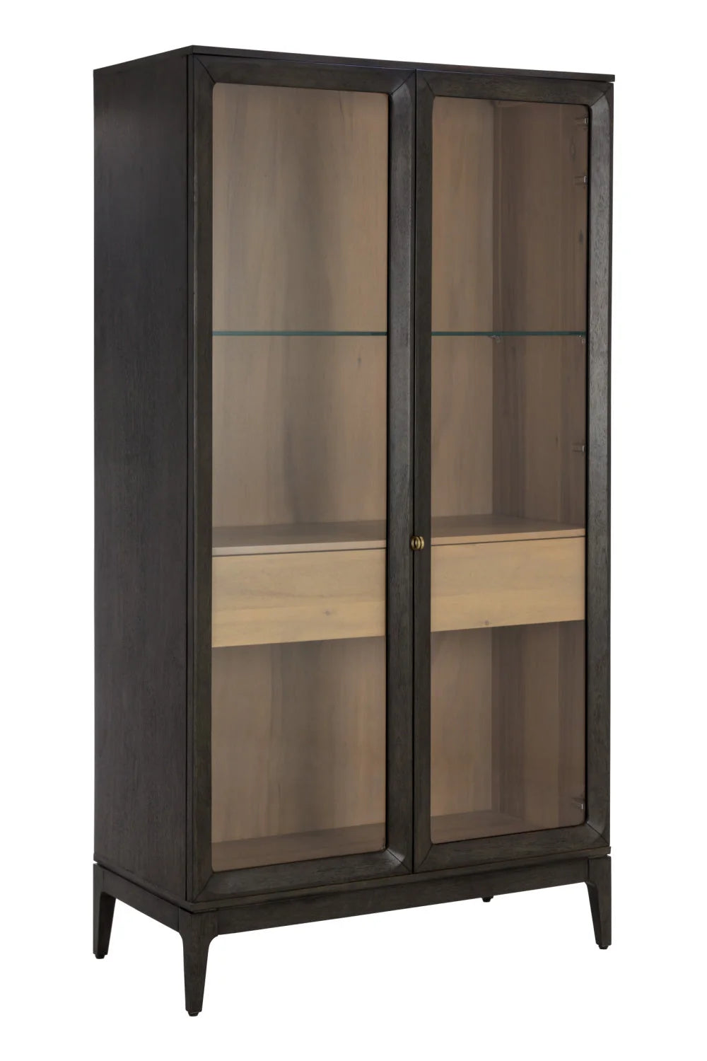 Luxury Modern Acacia Wood 2-Door Cabinet European Style for Villa
