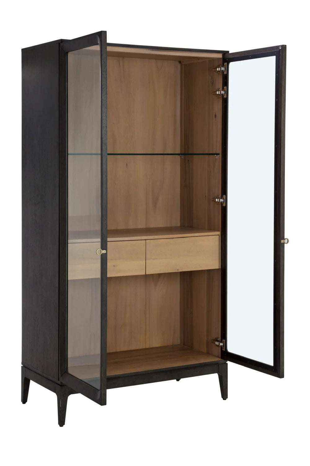 Luxury Modern Acacia Wood 2-Door Cabinet European Style for Villa