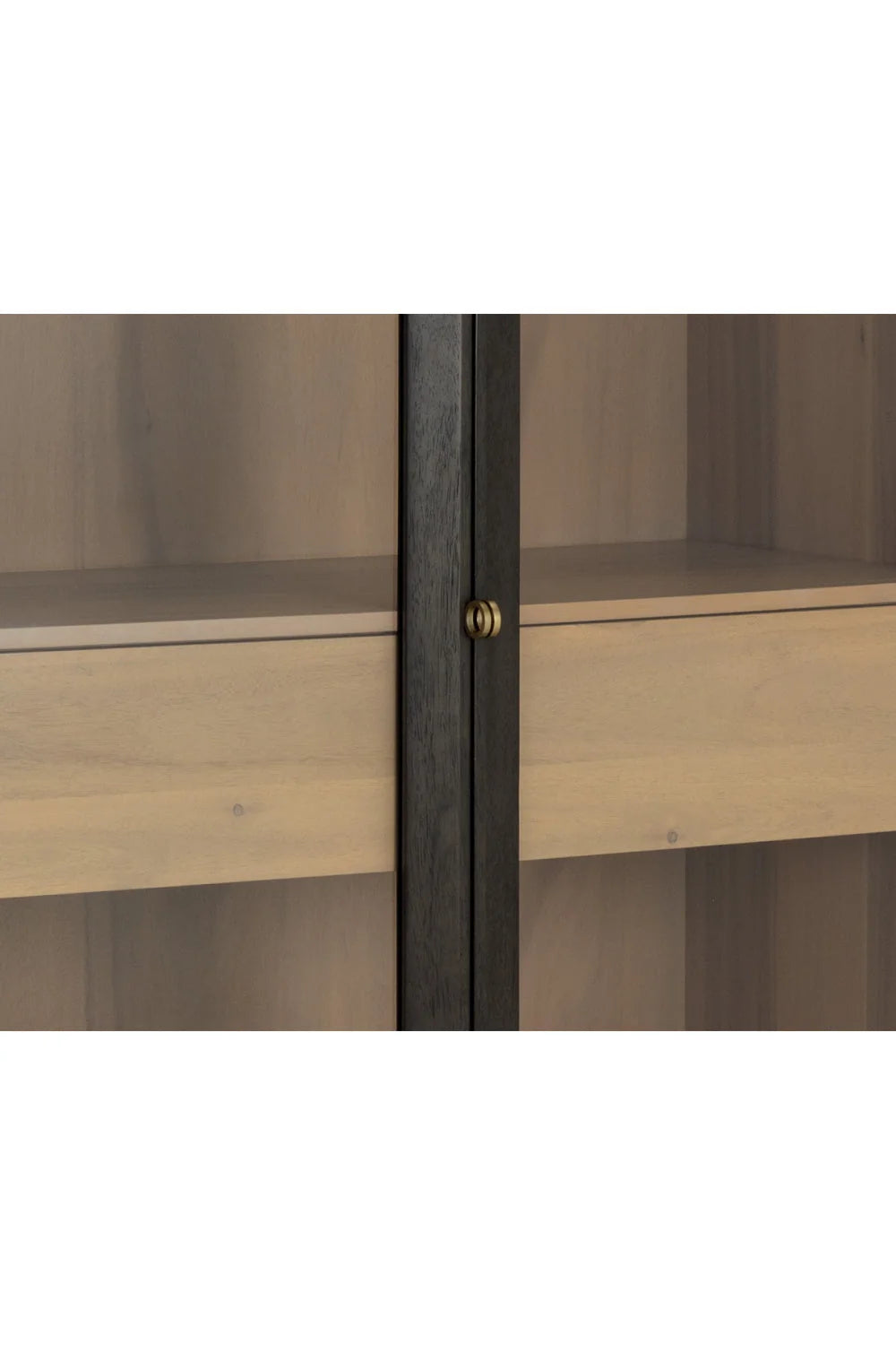 Luxury Modern Acacia Wood 2-Door Cabinet European Style for Villa