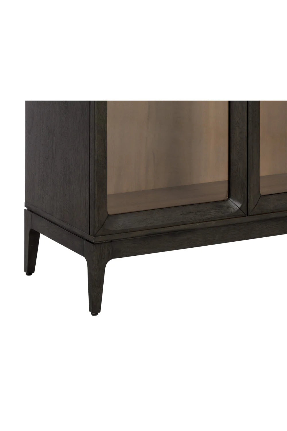 Luxury Modern Acacia Wood 2-Door Cabinet European Style for Villa