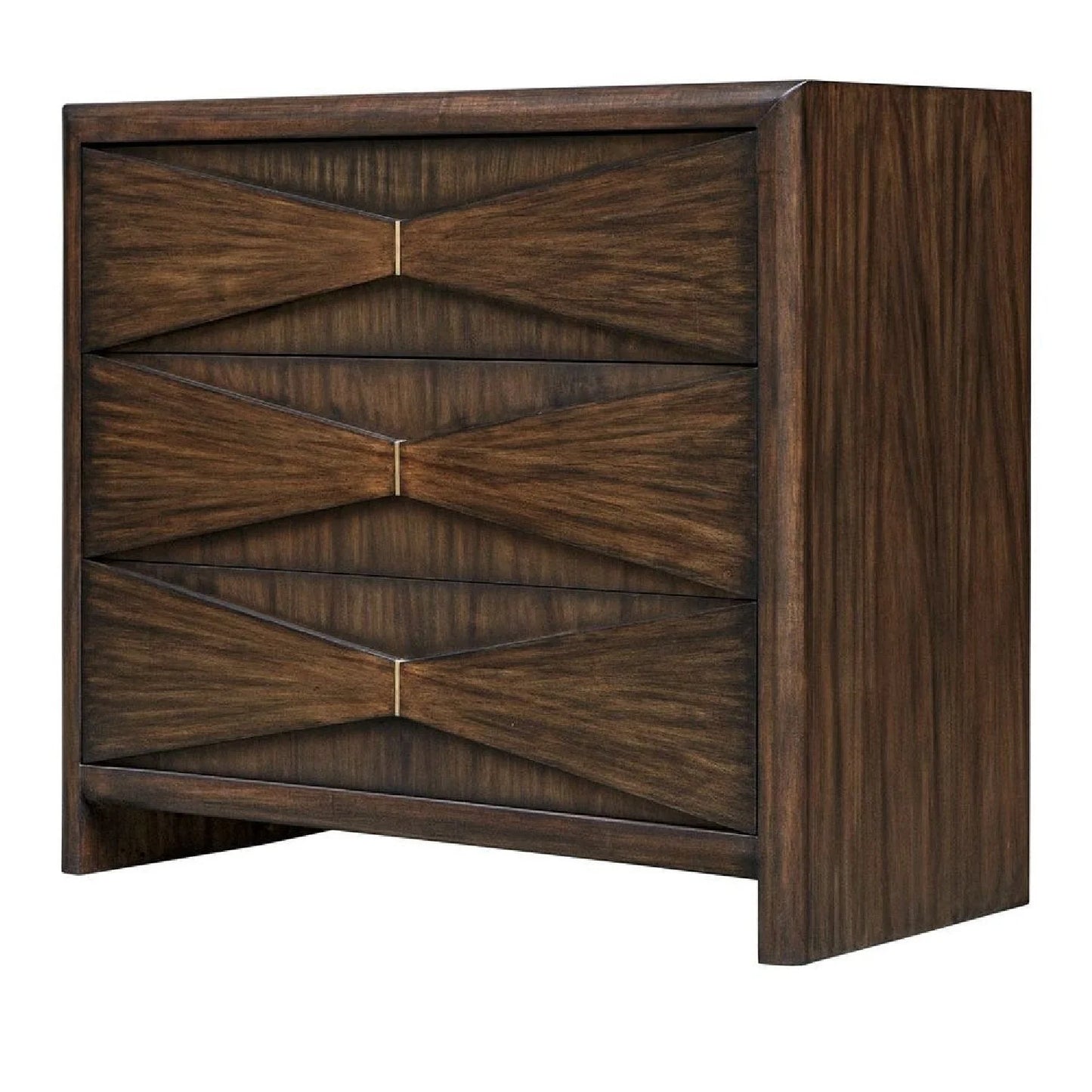 Luxury Modern Acacia Wood 3-Drawer Chest European Style for Villa