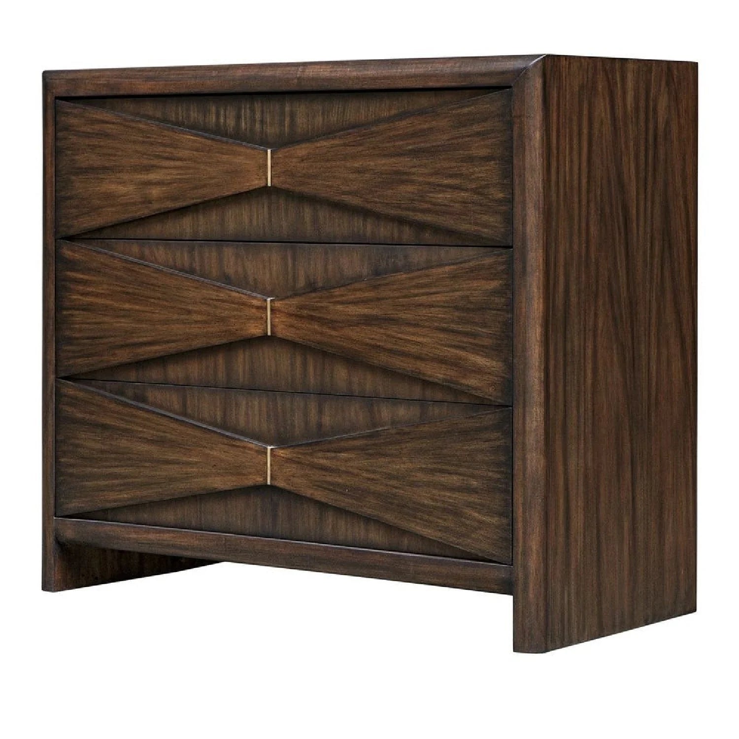 Luxury Modern Acacia Wood 3-Drawer Chest European Style for Villa