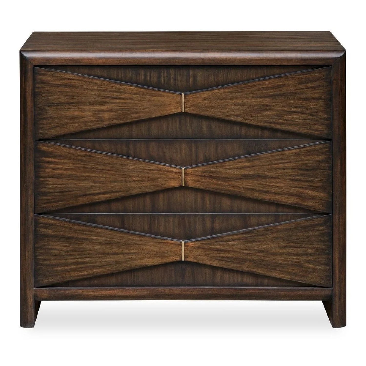 Luxury Modern Acacia Wood 3-Drawer Chest European Style for Villa
