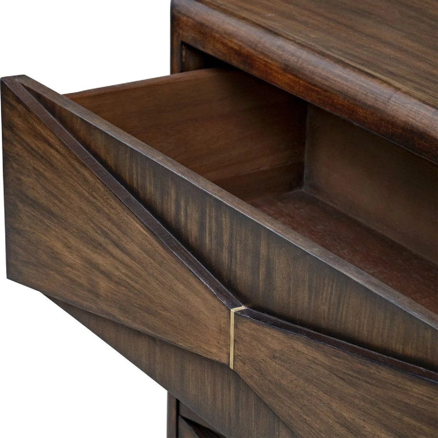 Luxury Modern Acacia Wood 3-Drawer Chest European Style for Villa
