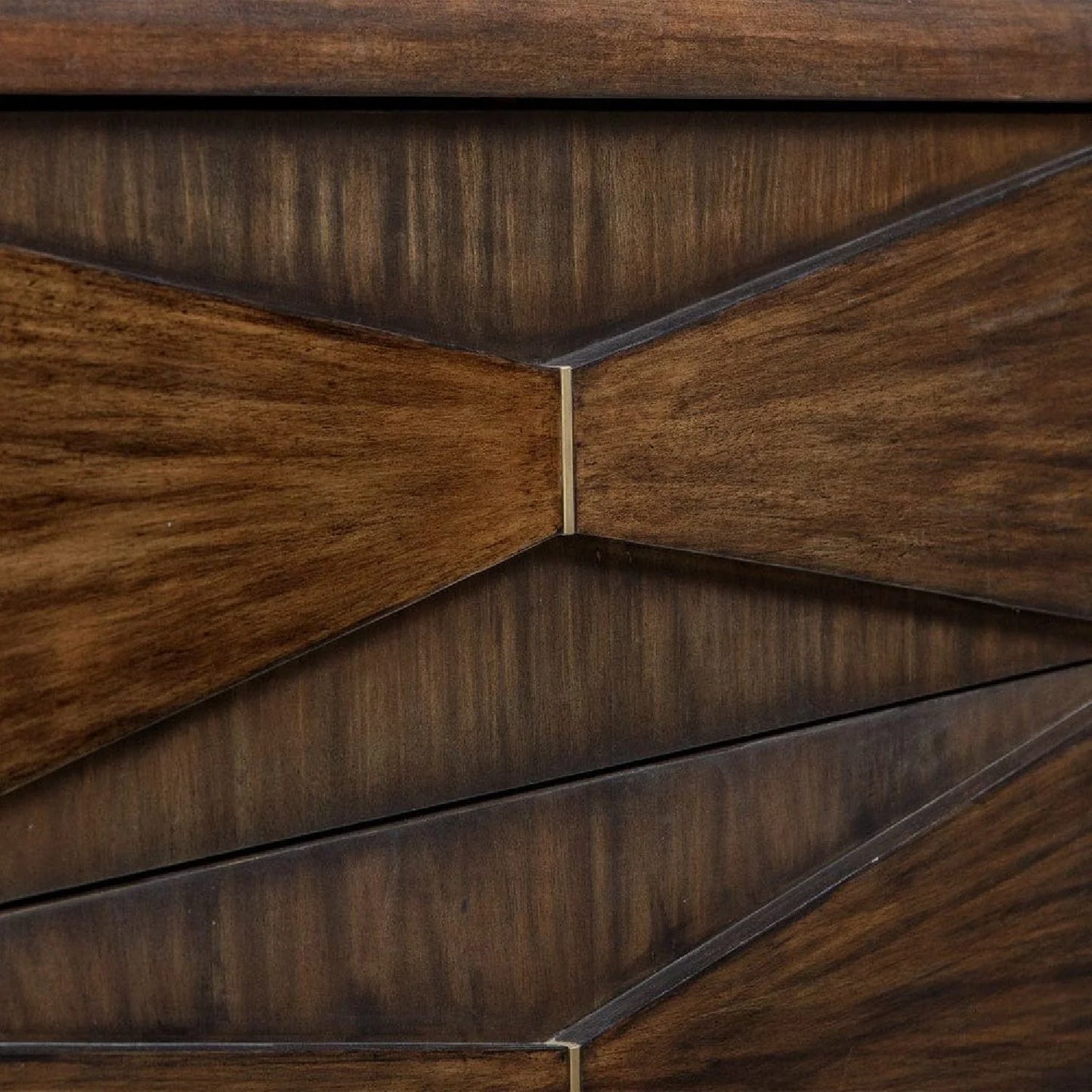 Luxury Modern Acacia Wood 3-Drawer Chest European Style for Villa